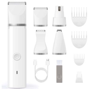 Silent 4-in-1 Waterproof Charging Dog Hair Trimmer