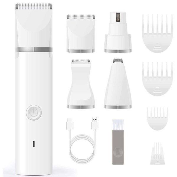 Silent 4-in-1 Waterproof Charging Dog Hair Trimmer