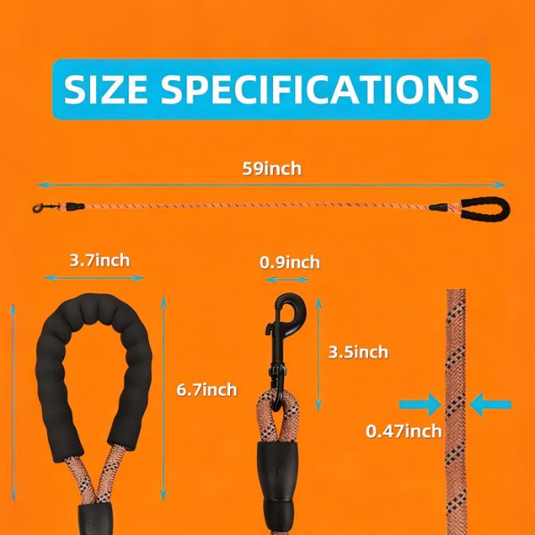 Reflective Dog Lead for Small to Medium Dogs - Image 2