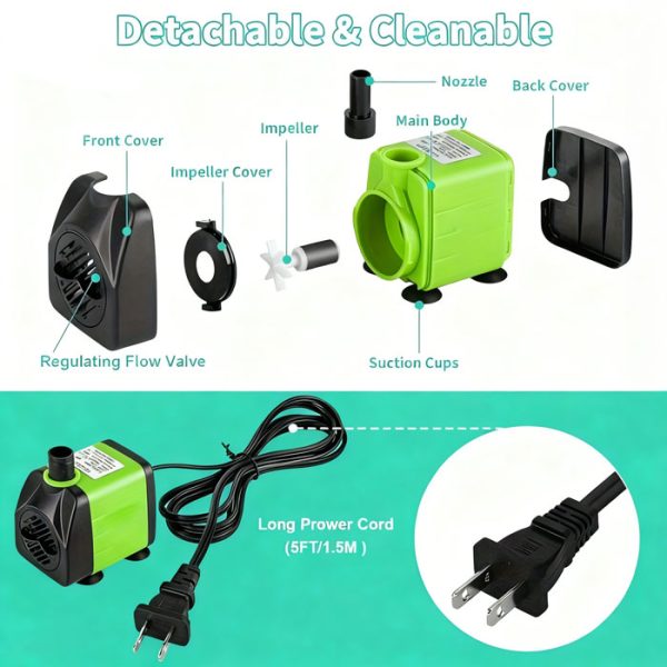 Aquarium Fish Tank Pump: Quiet Air Pump - Image 2