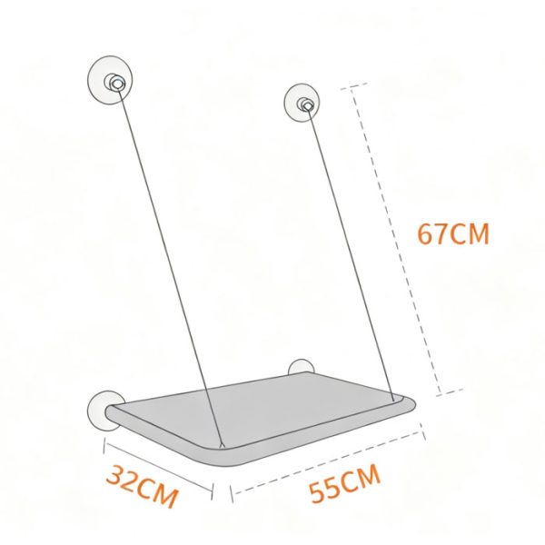 Washable Cat Window Hammock Cooling Bed - Image 4