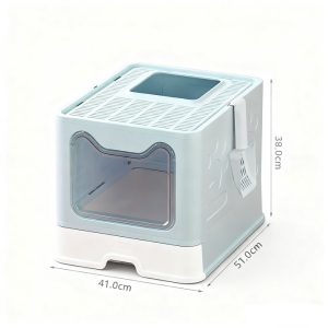 Best cat litter box: Enclosure with top exit