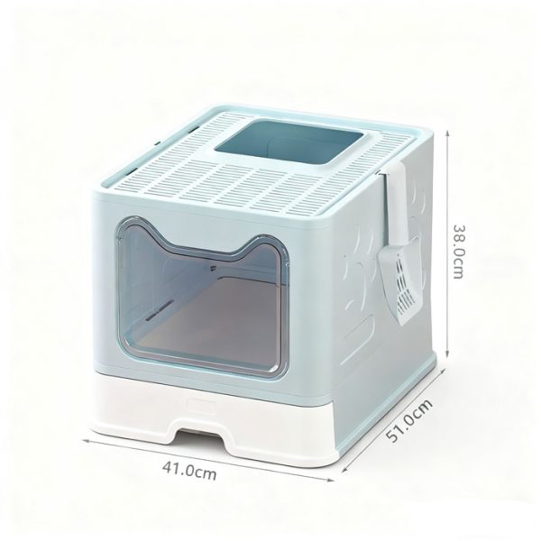 Best cat litter box: Enclosure with top exit