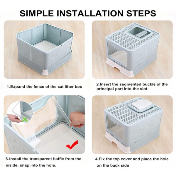 Best cat litter box: Enclosure with top exit - Image 4