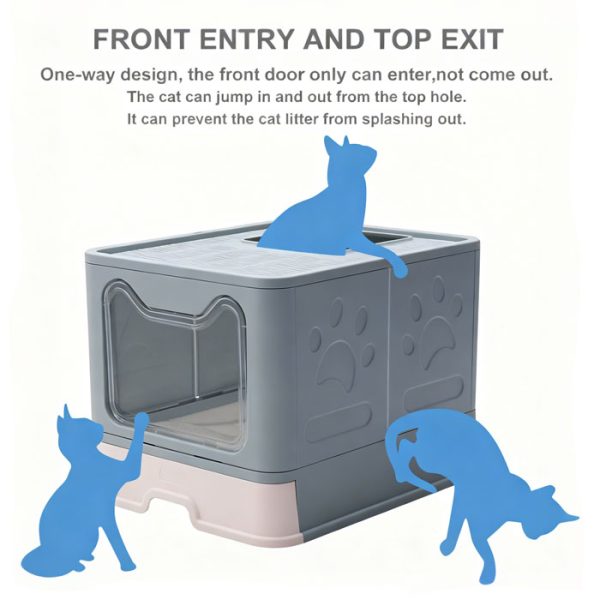 Best cat litter box: Enclosure with top exit - Image 3